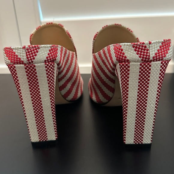 Sergio Rossi | PORTOFINO STRIPED JACQUARD SABOT MULES - Picture 6 of 8